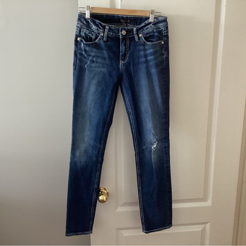 Silver Elyse Straight Women's Blue Jeans.  B7